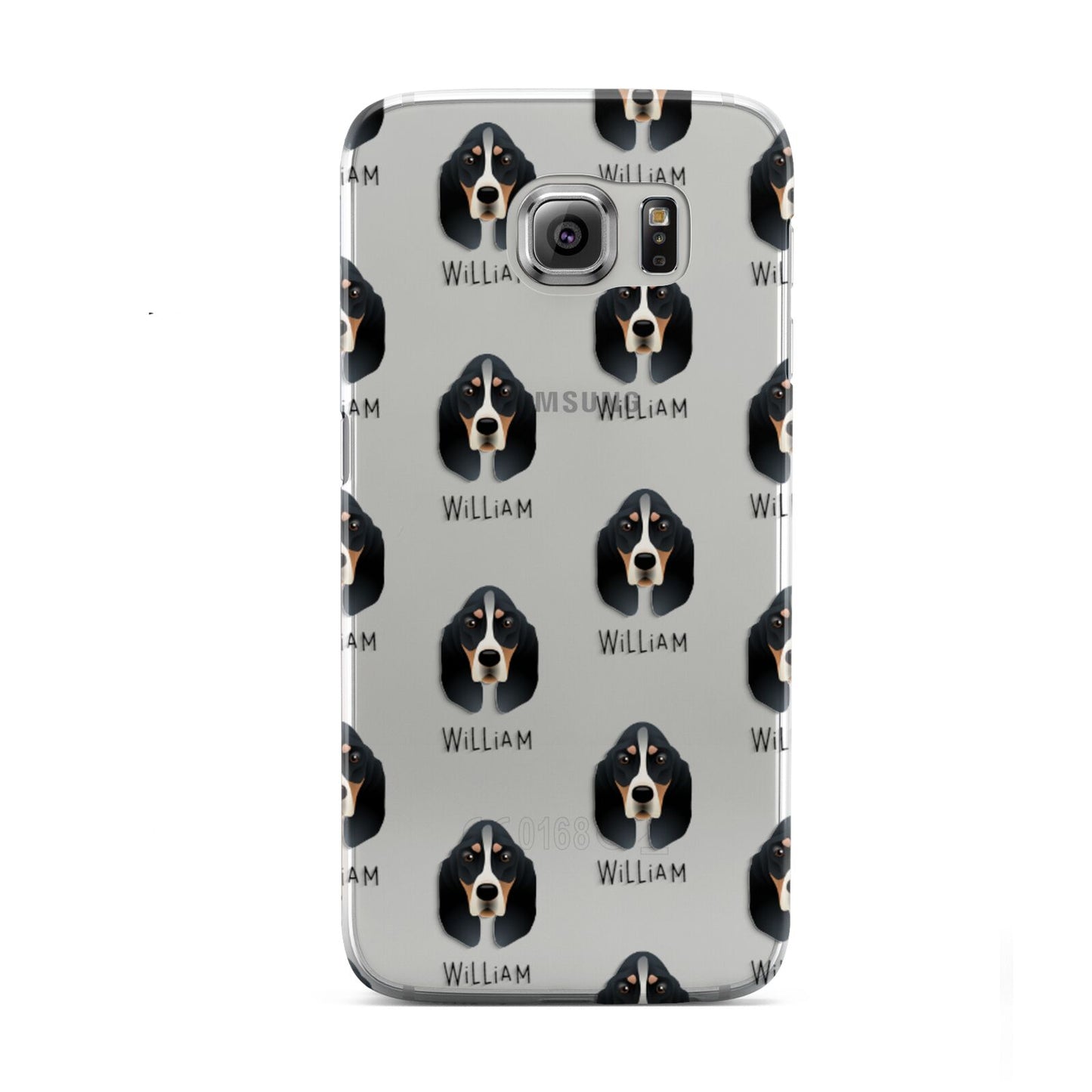 Basset Bleu De Gascogne Icon with Name Samsung Galaxy S6 Case