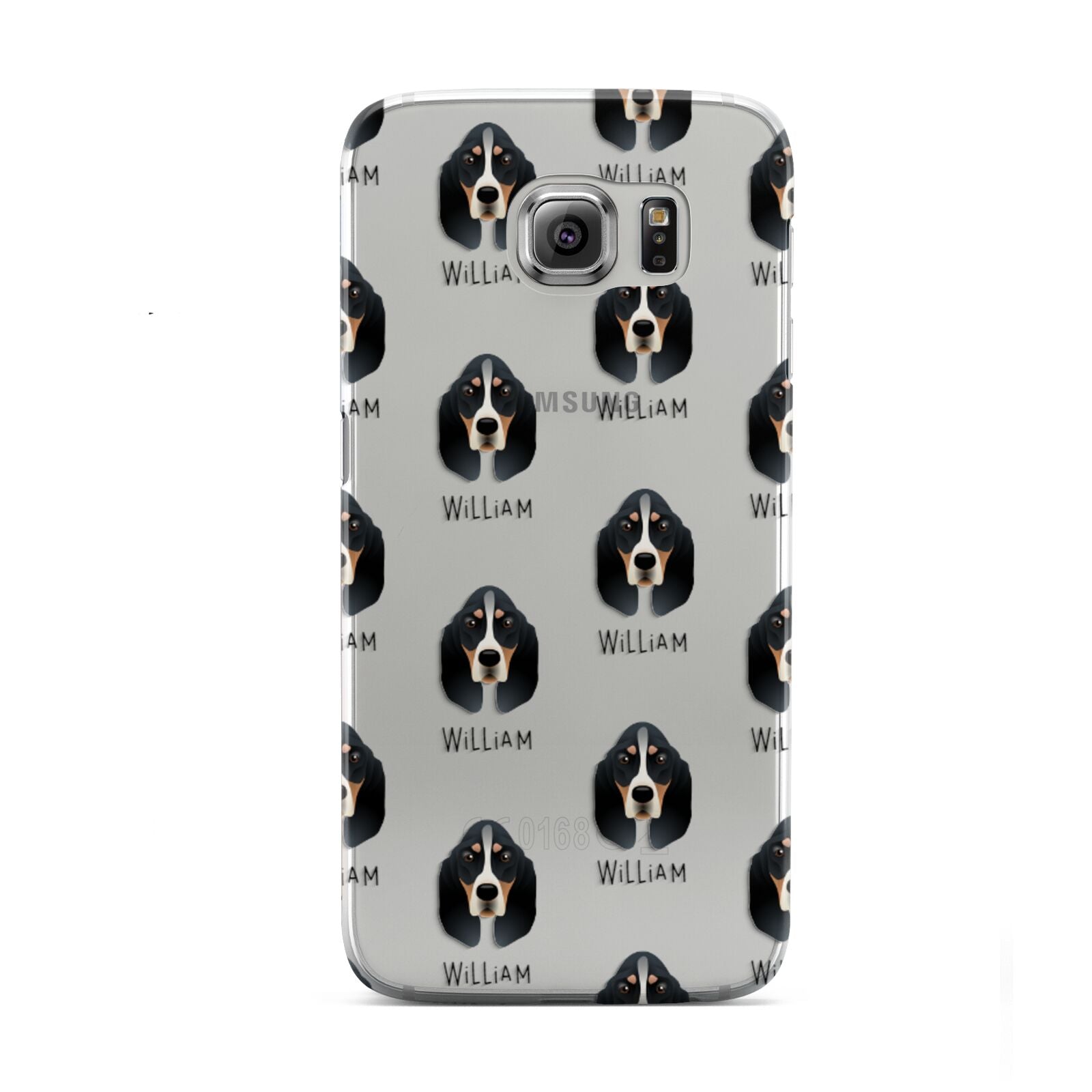 Basset Bleu De Gascogne Icon with Name Samsung Galaxy S6 Case