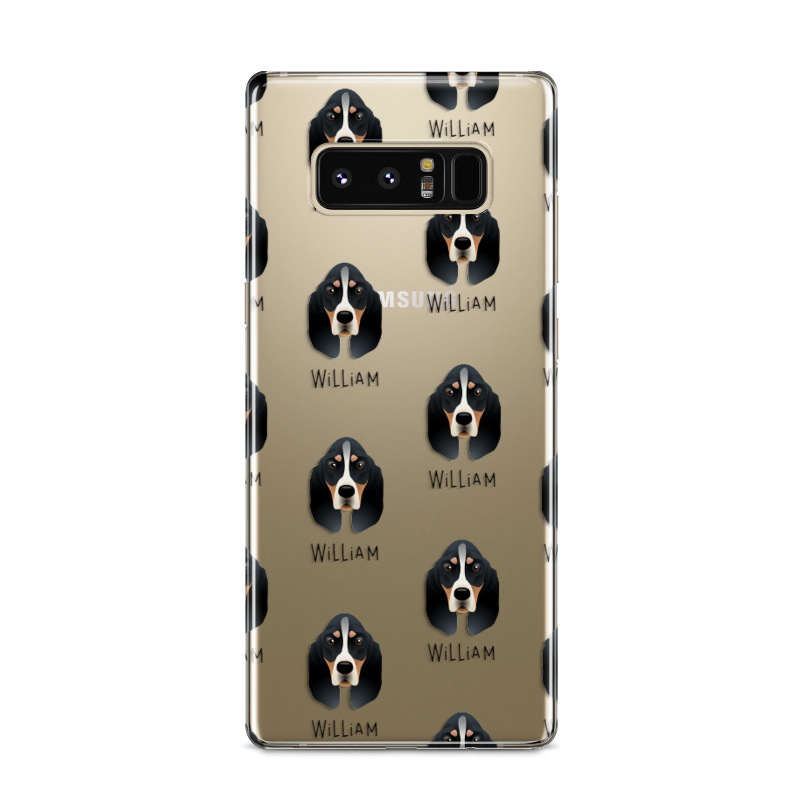 Basset Bleu De Gascogne Icon with Name Samsung Galaxy S8 Case