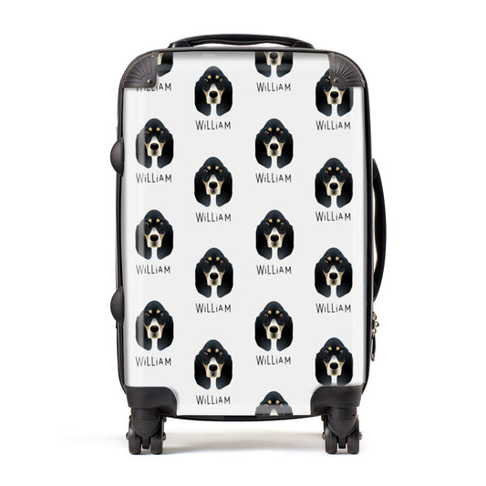Basset Bleu De Gascogne Icon with Name Suitcase