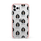 Basset Bleu De Gascogne Icon with Name iPhone 11 Pro Max Impact Pink Edge Case