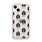Basset Bleu De Gascogne Icon with Name iPhone 14 Clear Tough Case Starlight