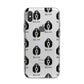 Basset Bleu De Gascogne Icon with Name iPhone X Bumper Case on Silver iPhone Alternative Image 1