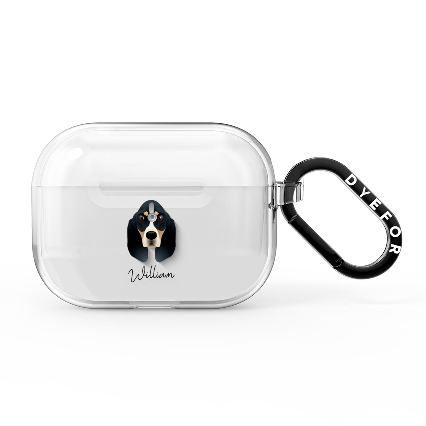 Basset Bleu De Gascogne Personalised AirPods Pro Clear Case