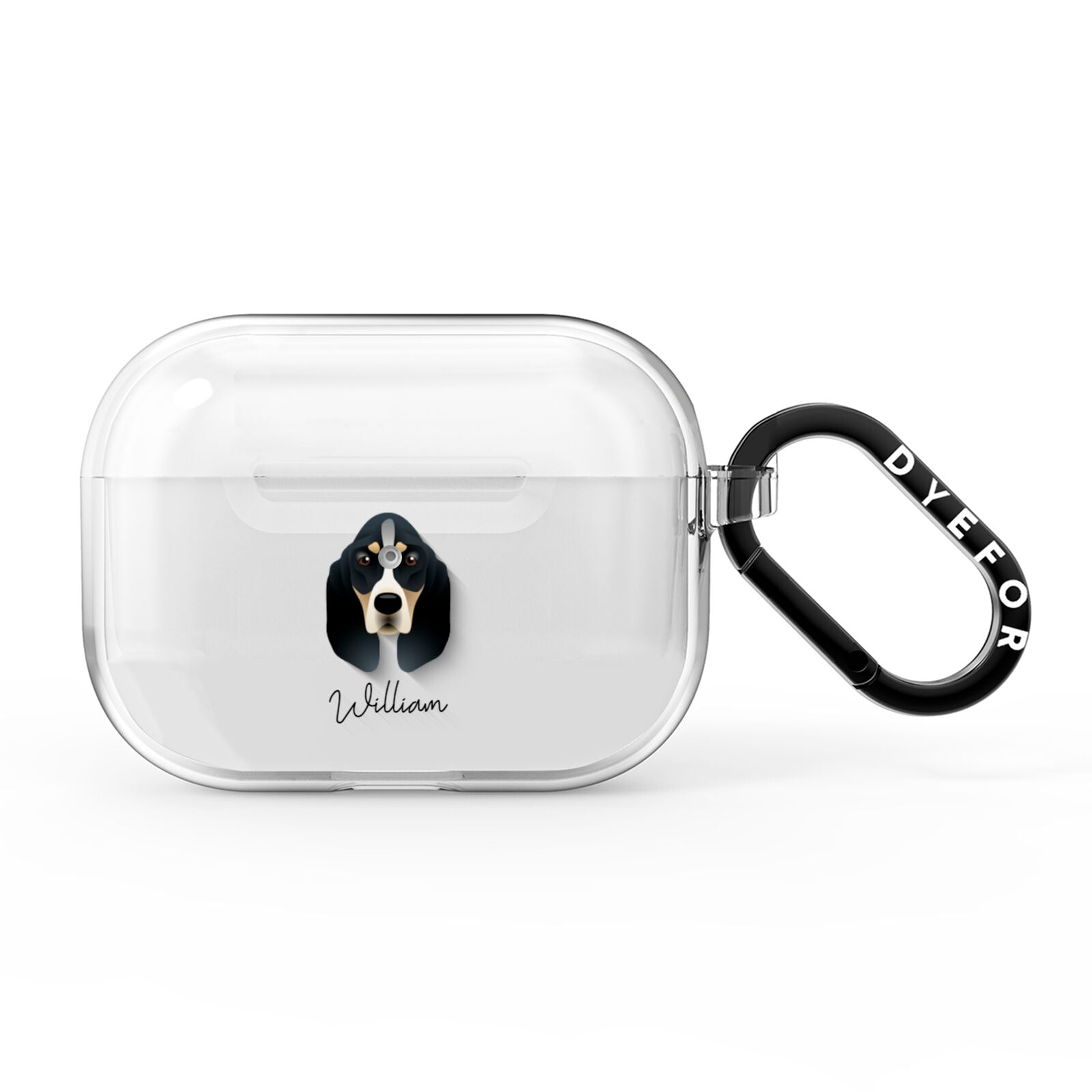 Basset Bleu De Gascogne Personalised AirPods Pro Clear Case