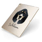Basset Bleu De Gascogne Personalised Apple iPad Case on Gold iPad Side View
