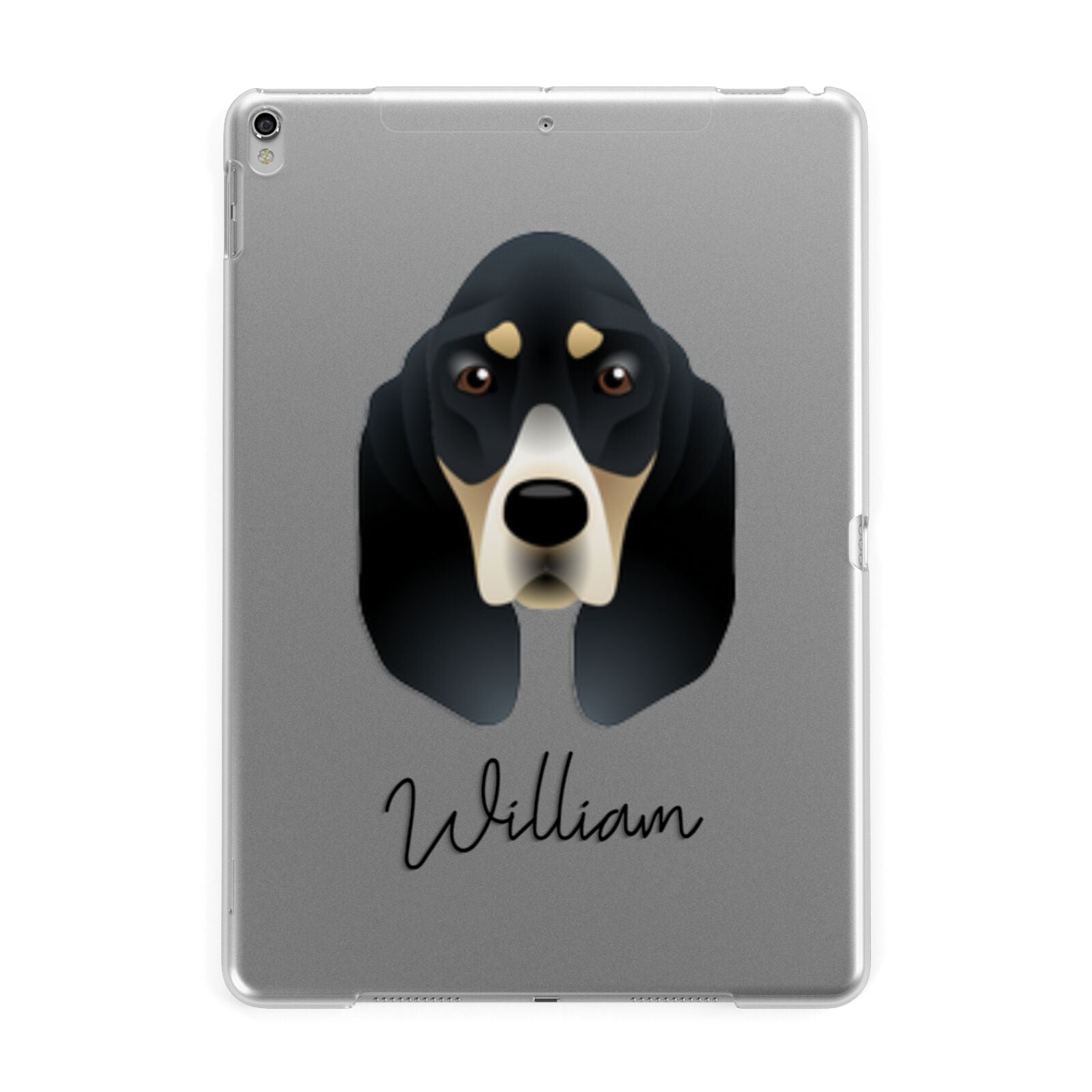 Basset Bleu De Gascogne Personalised Apple iPad Silver Case