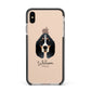 Basset Bleu De Gascogne Personalised Apple iPhone Xs Max Impact Case Black Edge on Gold Phone