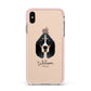 Basset Bleu De Gascogne Personalised Apple iPhone Xs Max Impact Case Pink Edge on Gold Phone