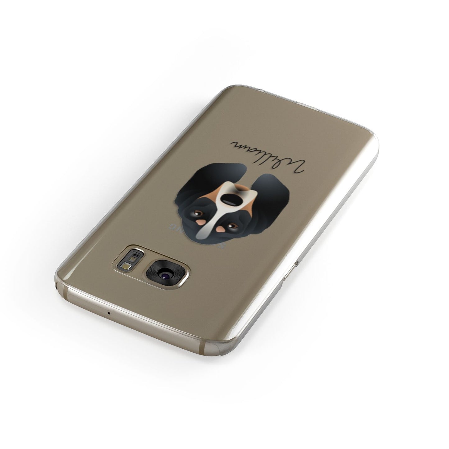 Basset Bleu De Gascogne Personalised Samsung Galaxy Case Front Close Up