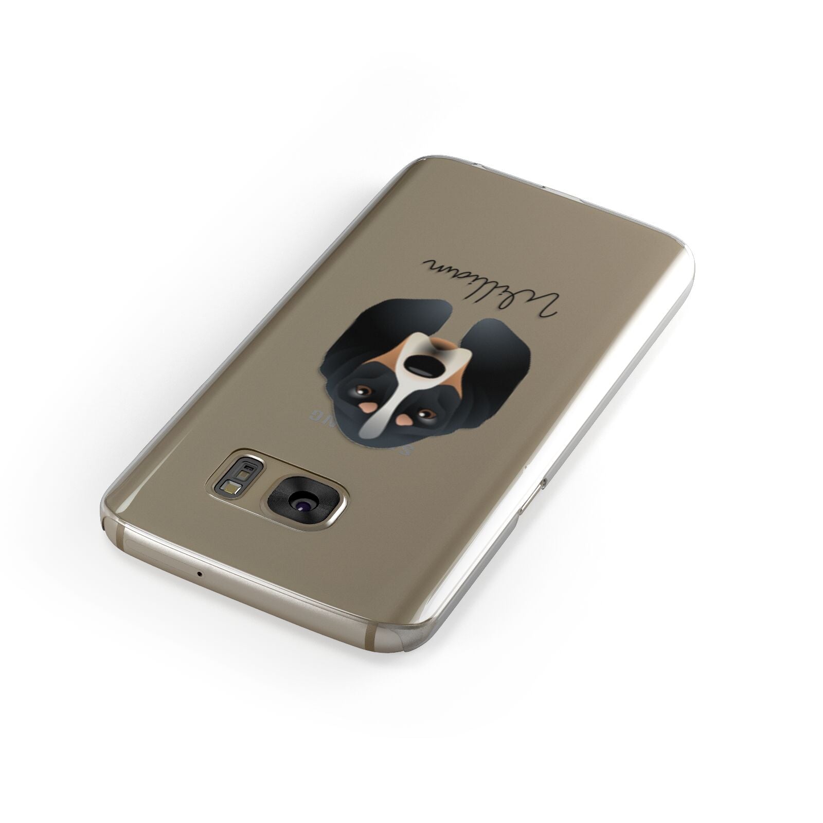 Basset Bleu De Gascogne Personalised Samsung Galaxy Case Front Close Up