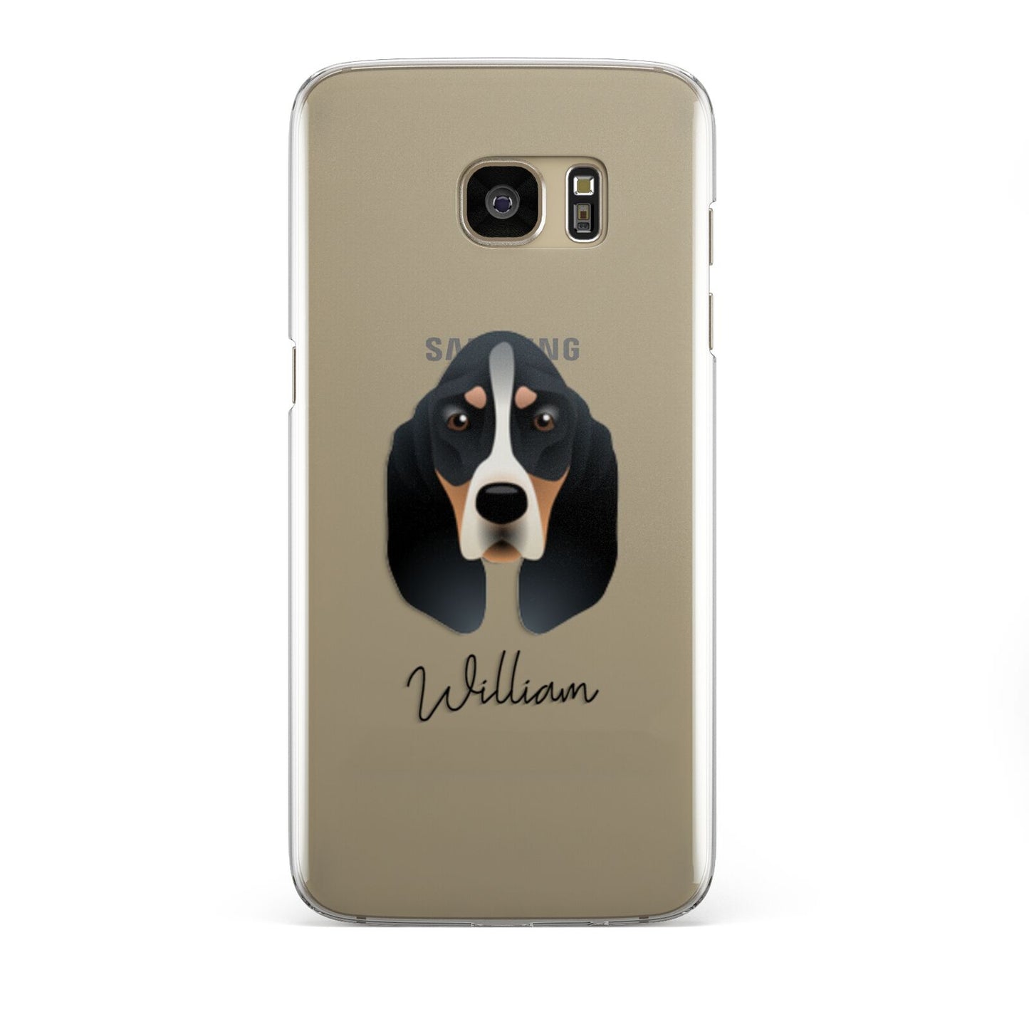 Basset Bleu De Gascogne Personalised Samsung Galaxy S7 Edge Case