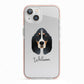 Basset Bleu De Gascogne Personalised iPhone 13 TPU Impact Case with Pink Edges