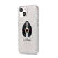 Basset Bleu De Gascogne Personalised iPhone 14 Glitter Tough Case Starlight Angled Image