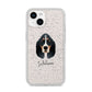 Basset Bleu De Gascogne Personalised iPhone 14 Glitter Tough Case Starlight