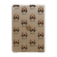 Basset Fauve De Bretagne Icon with Name Apple iPad Gold Case
