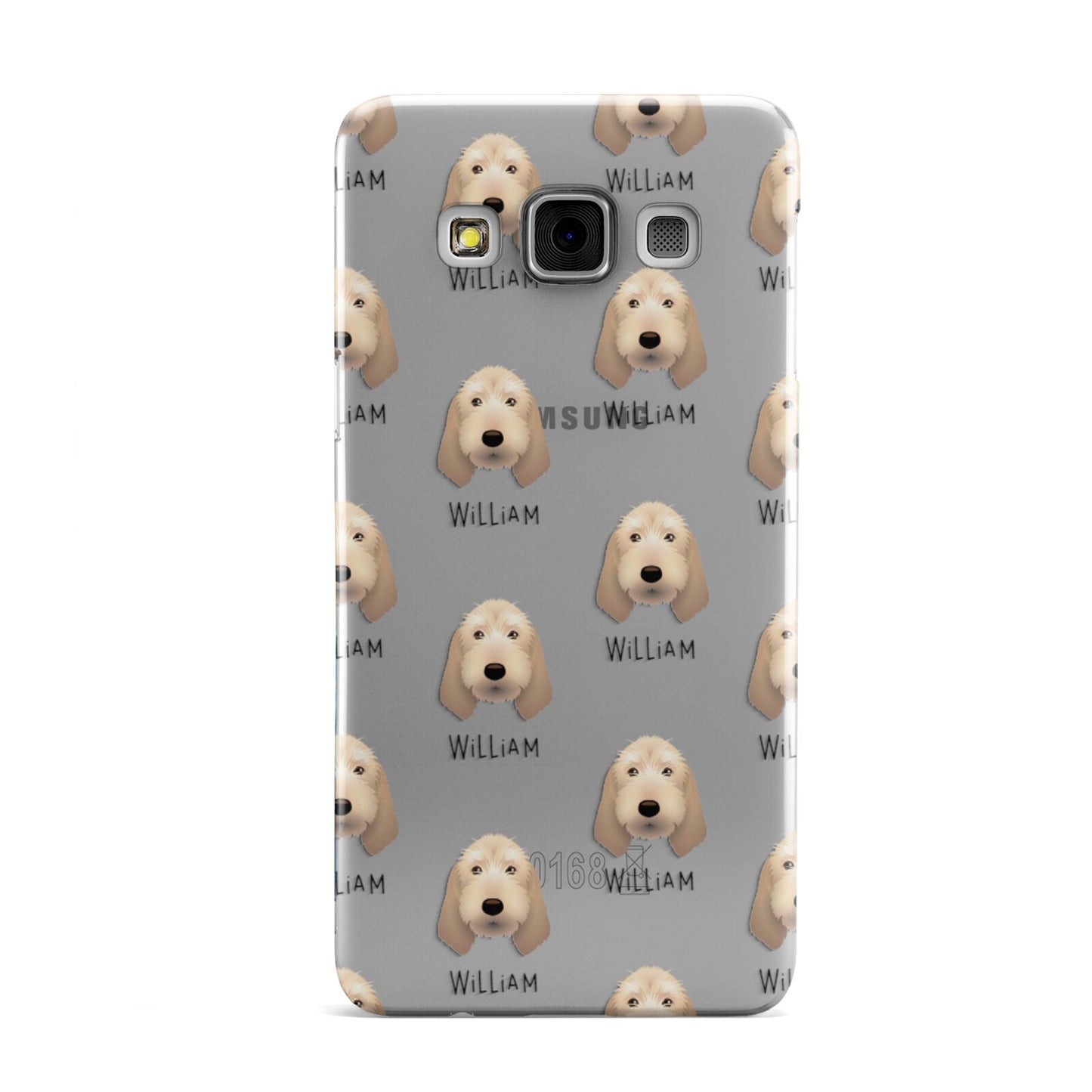 Basset Fauve De Bretagne Icon with Name Samsung Galaxy A3 Case