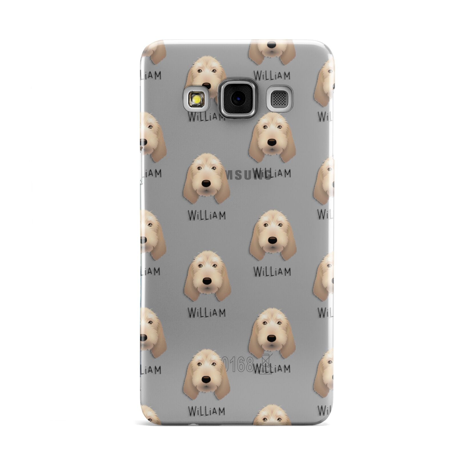 Basset Fauve De Bretagne Icon with Name Samsung Galaxy A3 Case