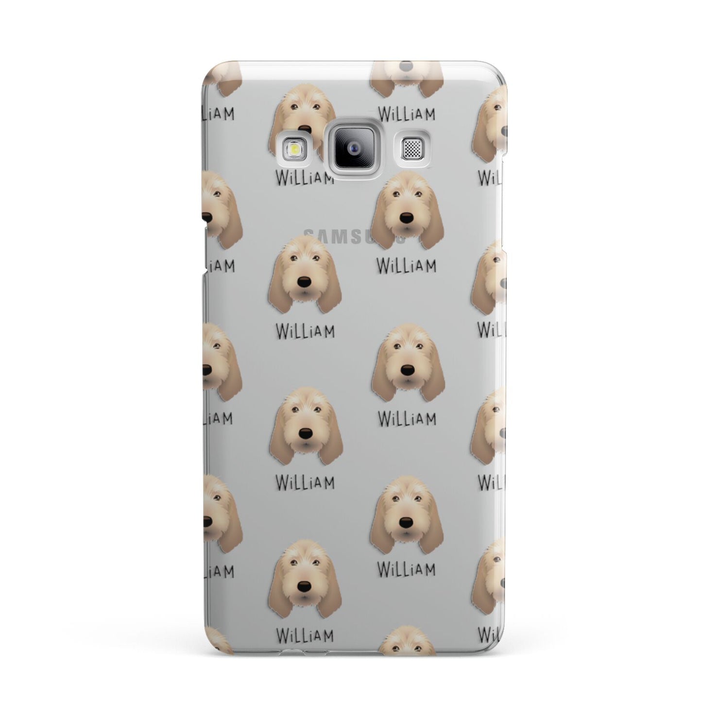 Basset Fauve De Bretagne Icon with Name Samsung Galaxy A7 2015 Case
