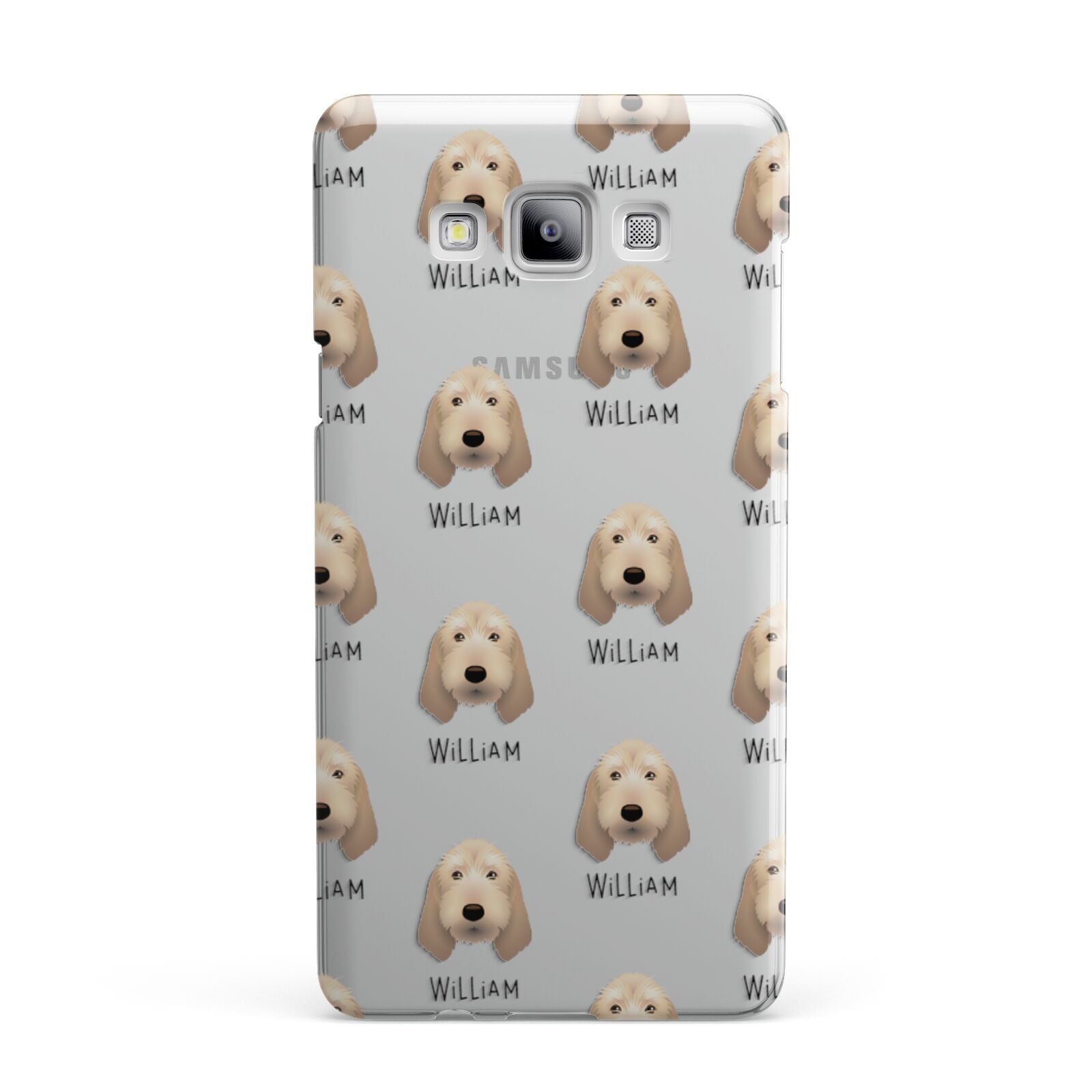 Basset Fauve De Bretagne Icon with Name Samsung Galaxy A7 2015 Case