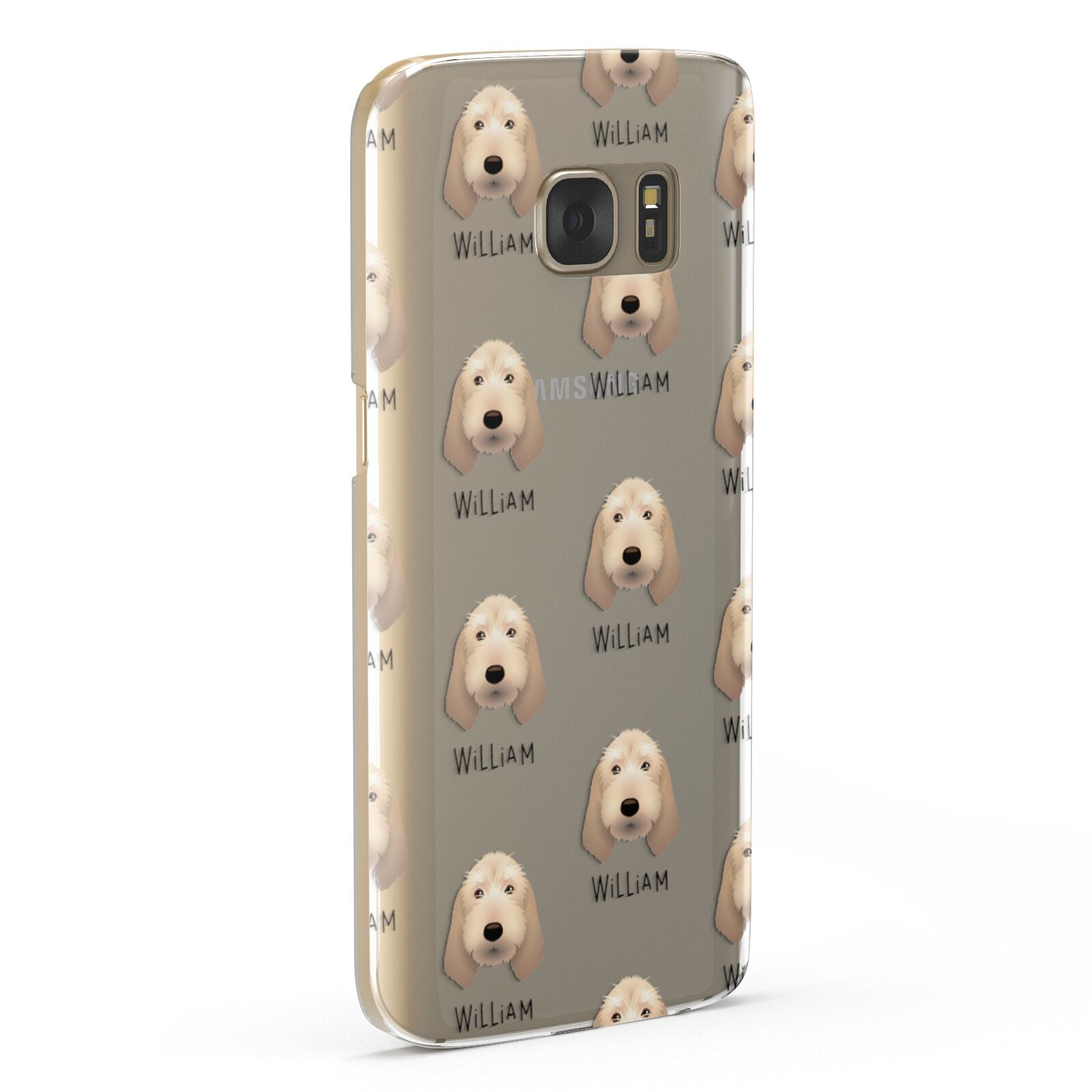 Basset Fauve De Bretagne Icon with Name Samsung Galaxy Case Fourty Five Degrees