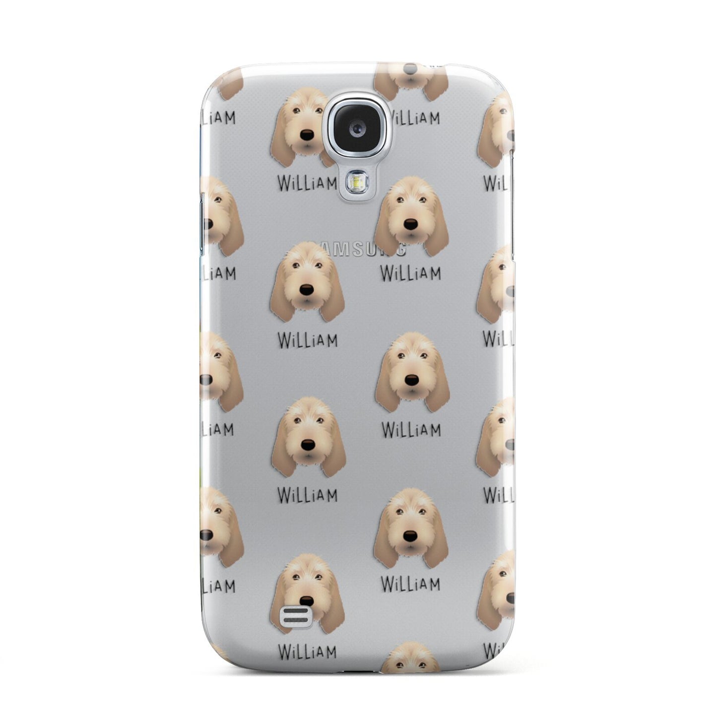Basset Fauve De Bretagne Icon with Name Samsung Galaxy S4 Case