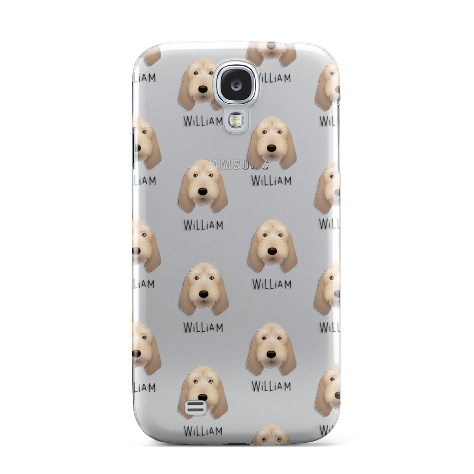 Basset Fauve De Bretagne Icon with Name Samsung Galaxy S4 Case