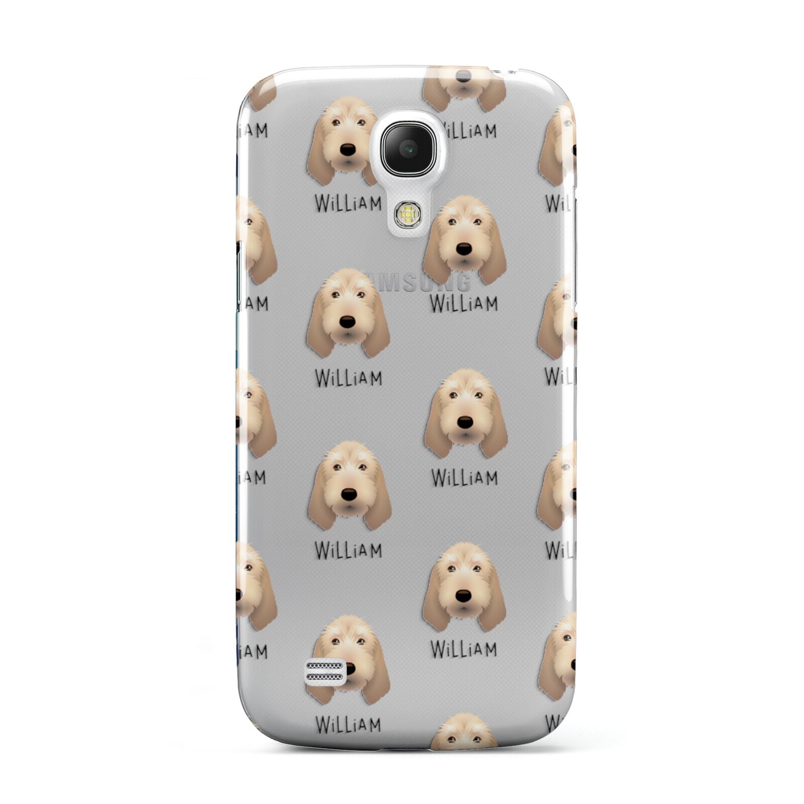 Basset Fauve De Bretagne Icon with Name Samsung Galaxy S4 Mini Case