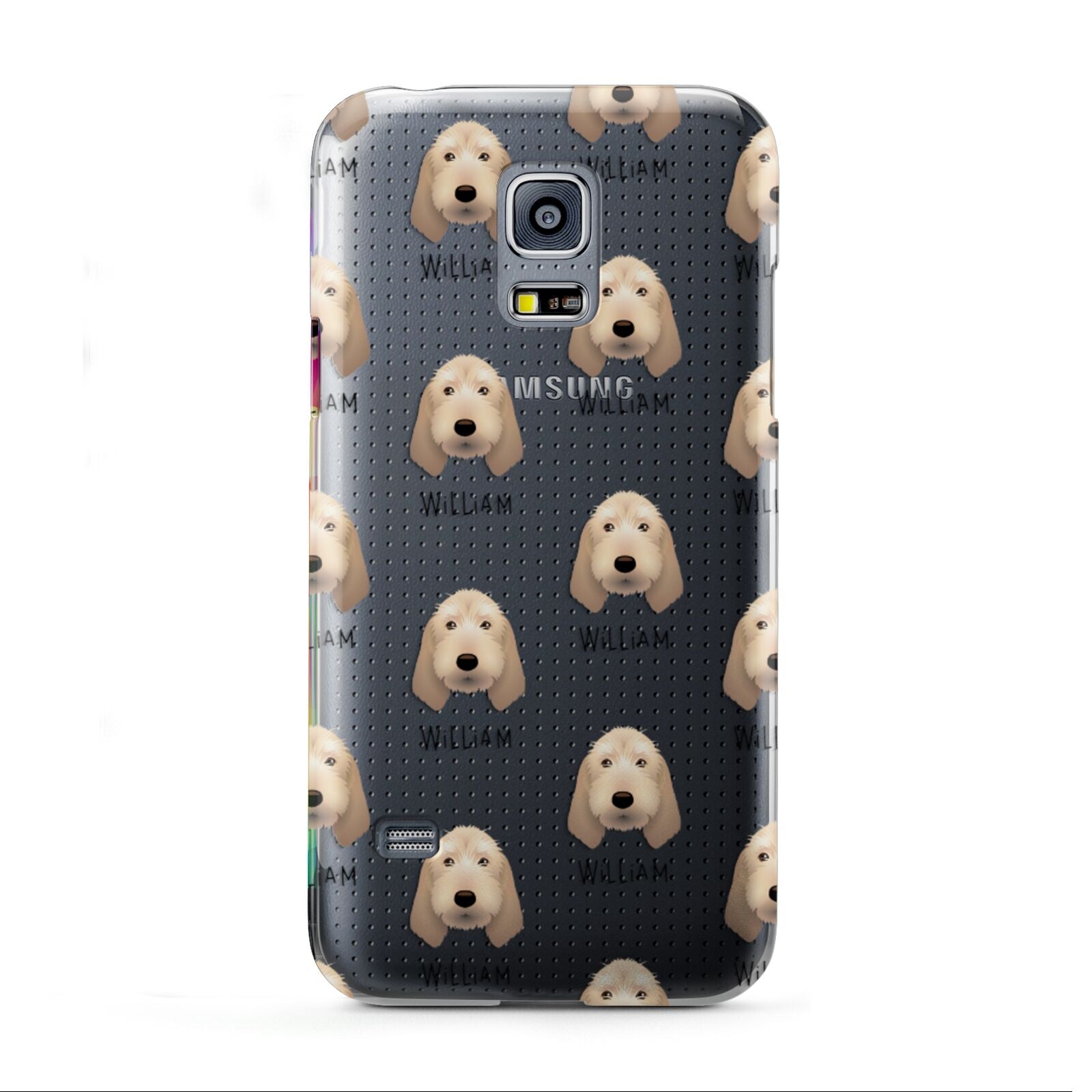 Basset Fauve De Bretagne Icon with Name Samsung Galaxy S5 Mini Case