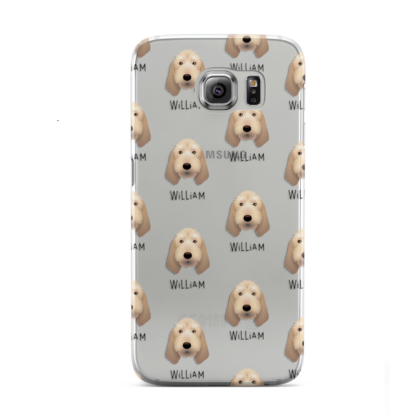Basset Fauve De Bretagne Icon with Name Samsung Galaxy S6 Case