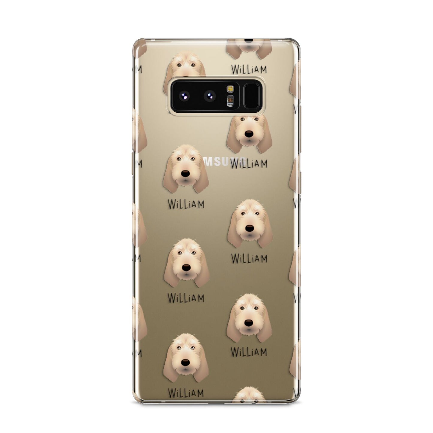 Basset Fauve De Bretagne Icon with Name Samsung Galaxy S8 Case