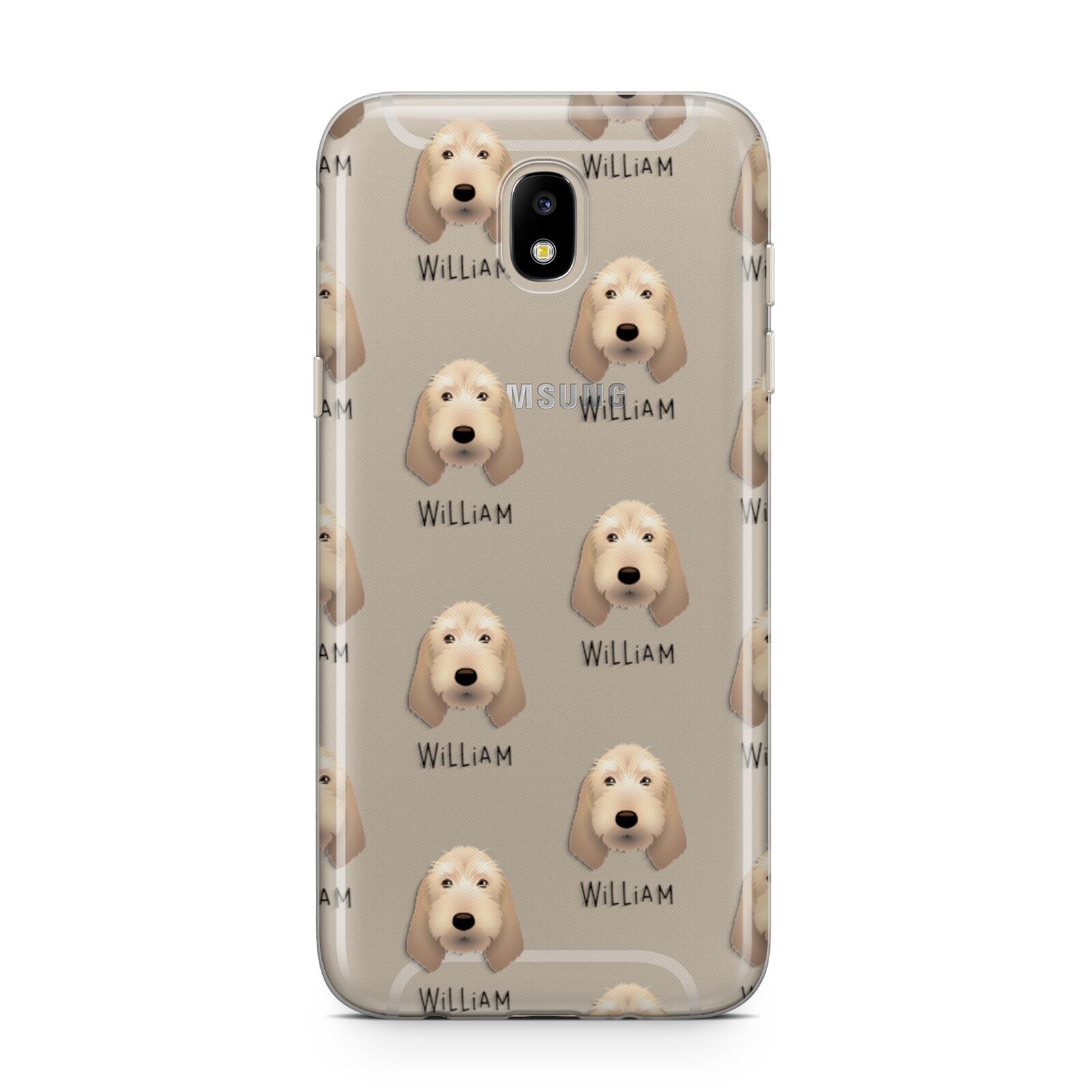 Basset Fauve De Bretagne Icon with Name Samsung J5 2017 Case