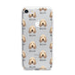 Basset Fauve De Bretagne Icon with Name iPhone 7 Bumper Case on Silver iPhone