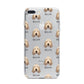 Basset Fauve De Bretagne Icon with Name iPhone 7 Plus Bumper Case on Silver iPhone