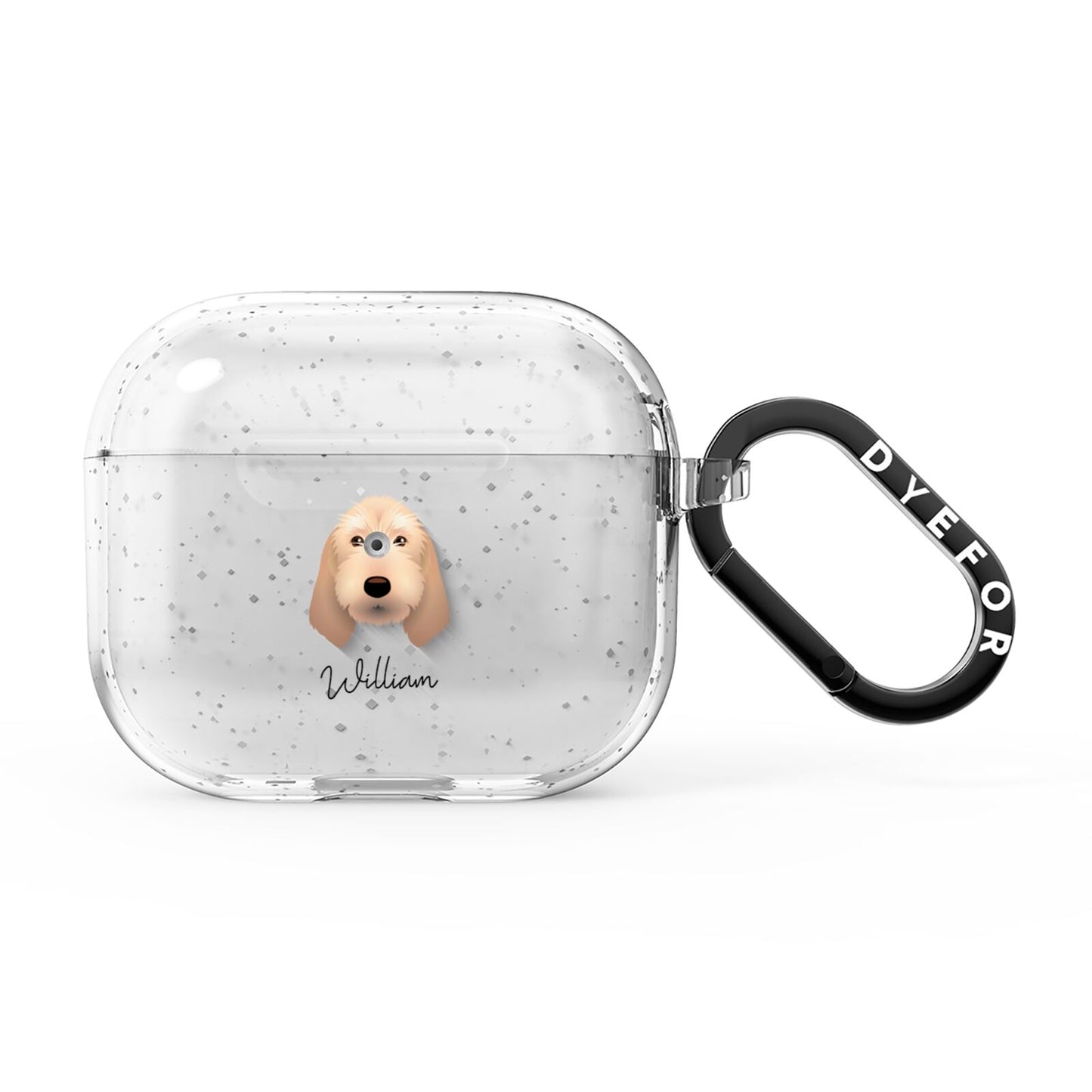 Basset Fauve De Bretagne Personalised AirPods Glitter Case 3rd Gen