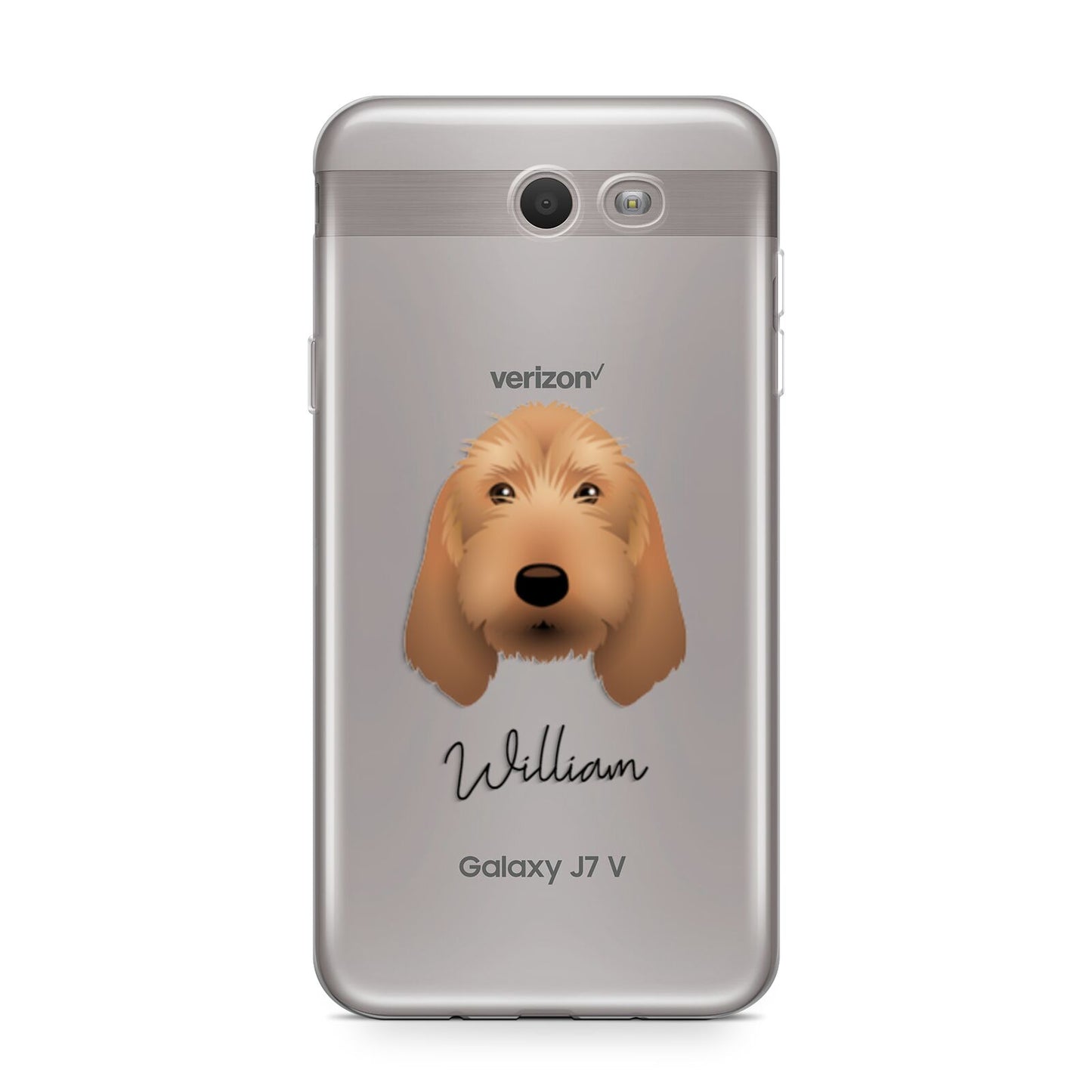Basset Fauve De Bretagne Personalised Samsung Galaxy J7 2017 Case