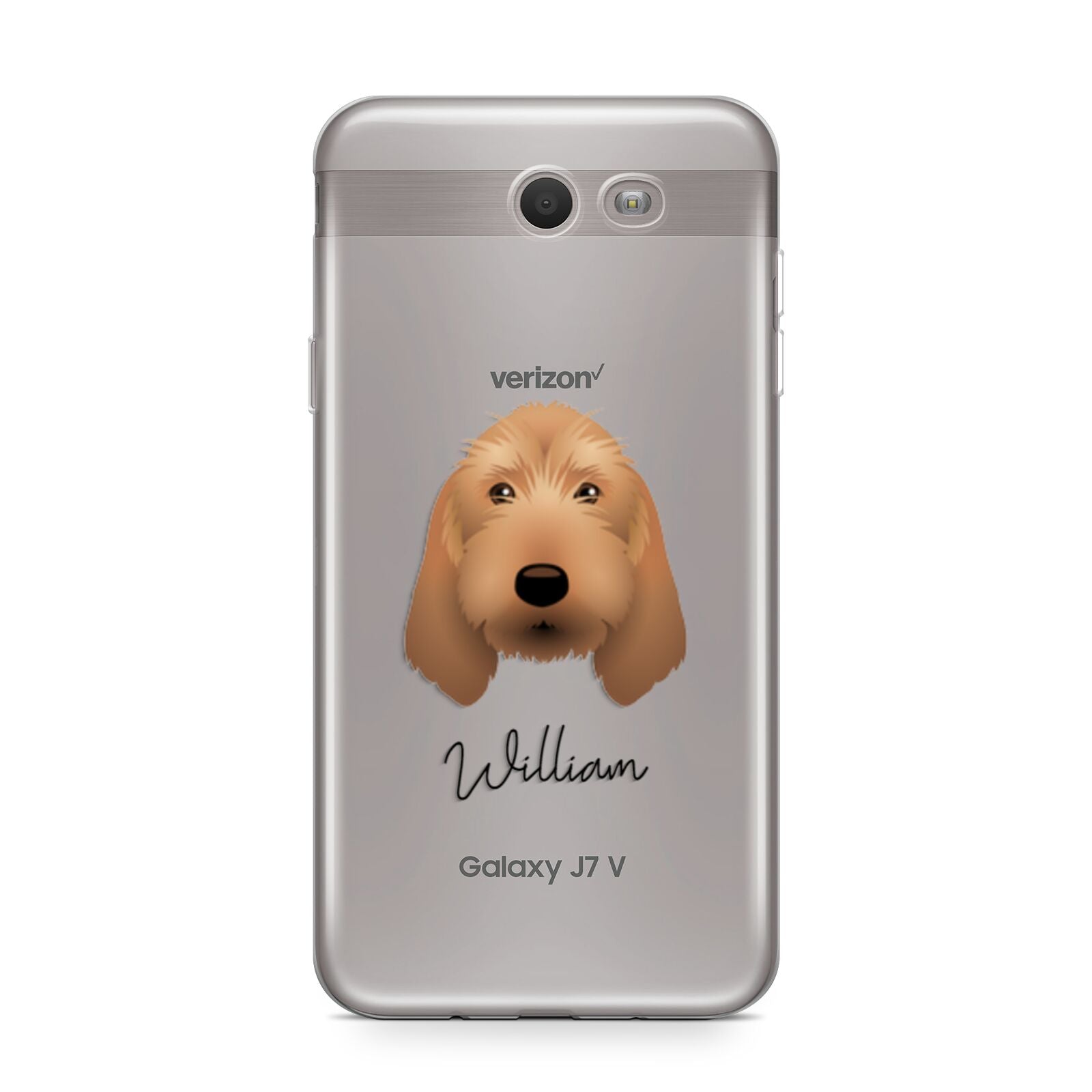 Basset Fauve De Bretagne Personalised Samsung Galaxy J7 2017 Case