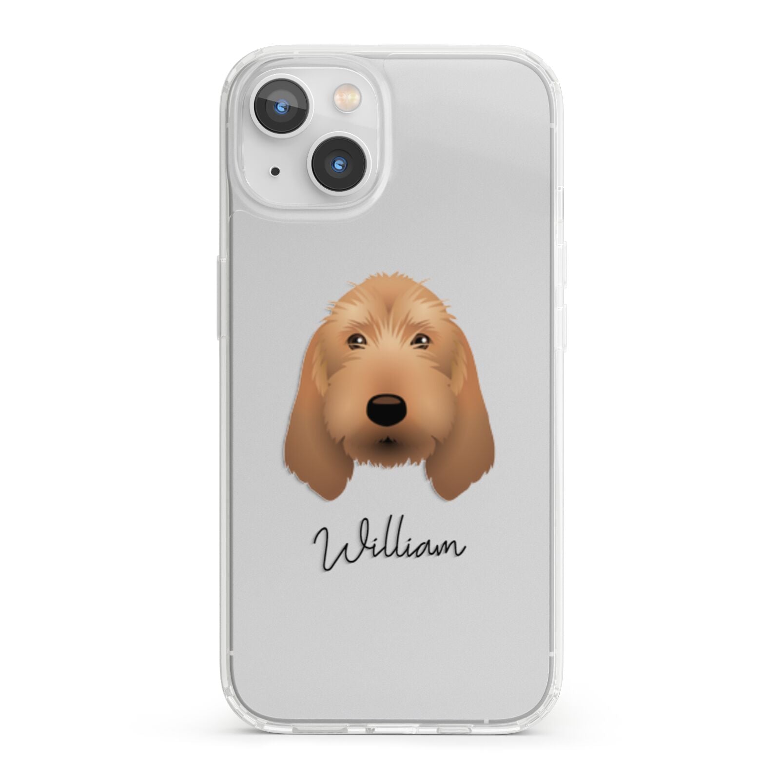 Basset Fauve De Bretagne Personalised iPhone 13 Clear Bumper Case