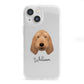 Basset Fauve De Bretagne Personalised iPhone 13 Mini Clear Bumper Case