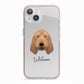 Basset Fauve De Bretagne Personalised iPhone 13 TPU Impact Case with Pink Edges