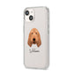 Basset Fauve De Bretagne Personalised iPhone 14 Clear Tough Case Starlight Angled Image