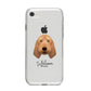 Basset Fauve De Bretagne Personalised iPhone 8 Bumper Case on Silver iPhone
