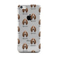 Basset Hound Icon with Name Apple iPhone 5c Case
