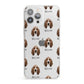 Basset Hound Icon with Name iPhone 13 Pro Max Clear Bumper Case