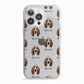 Basset Hound Icon with Name iPhone 13 Pro TPU Impact Case with White Edges