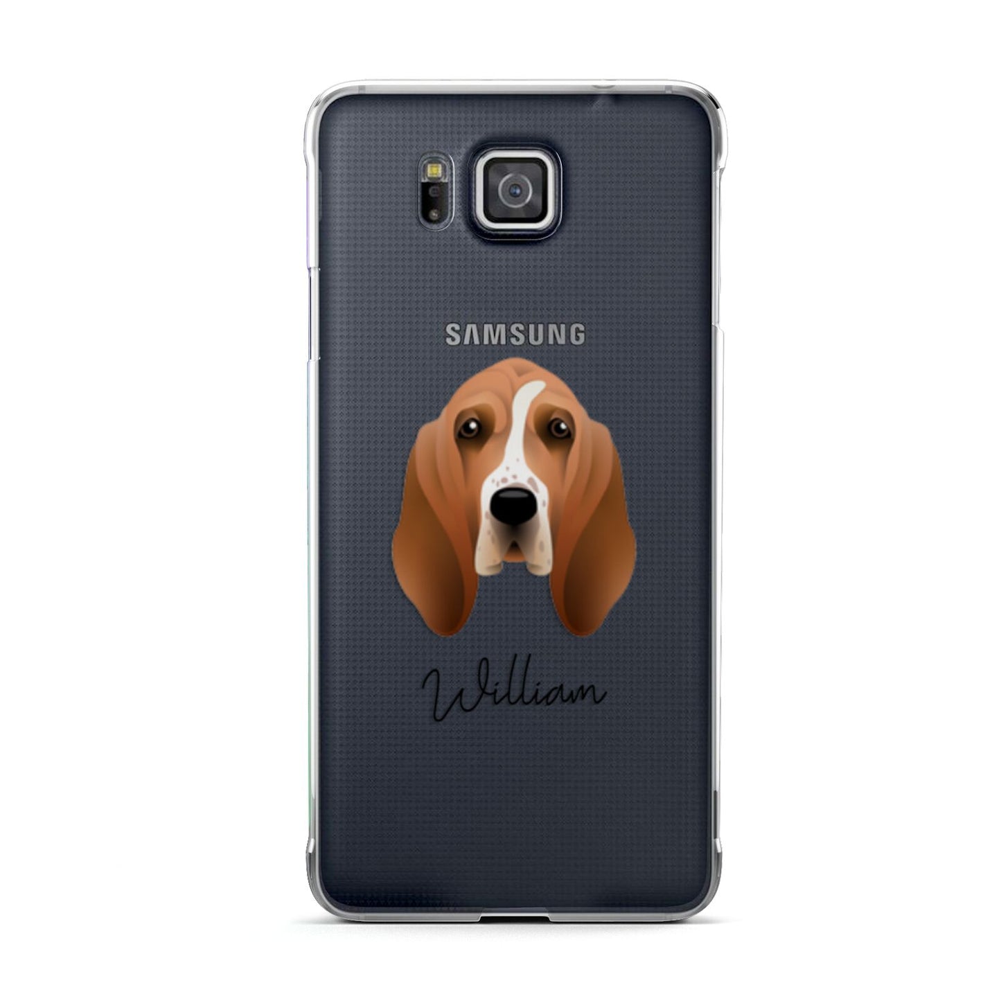Basset Hound Personalised Samsung Galaxy Alpha Case