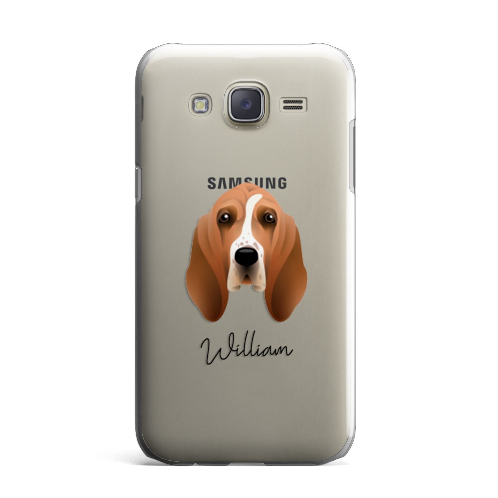 Basset Hound Personalised Samsung Galaxy J7 Case