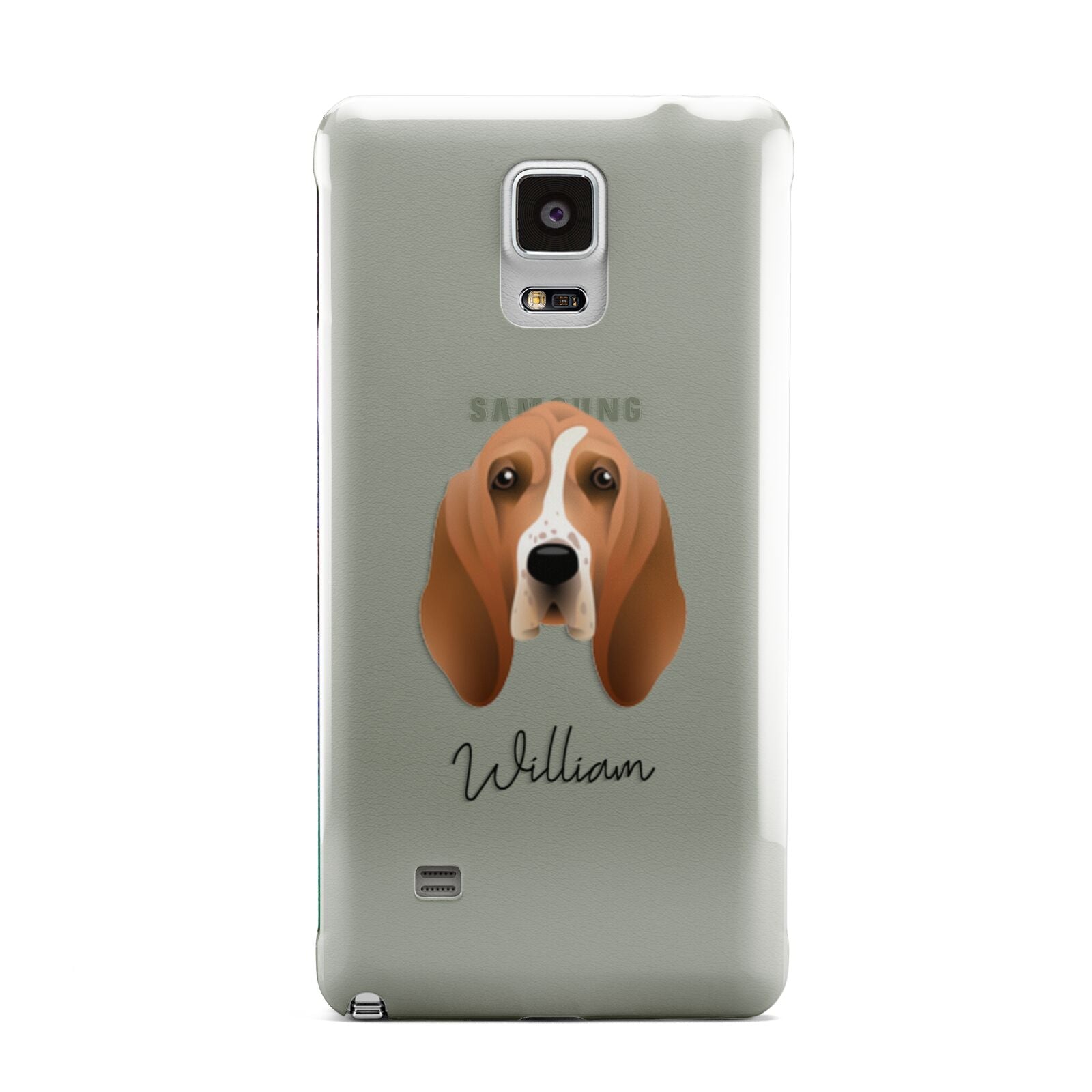 Basset Hound Personalised Samsung Galaxy Note 4 Case