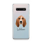 Basset Hound Personalised Samsung Galaxy S10 Plus Case