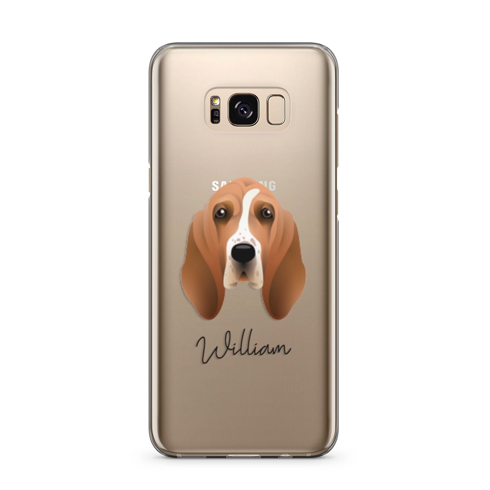 Basset Hound Personalised Samsung Galaxy S8 Plus Case